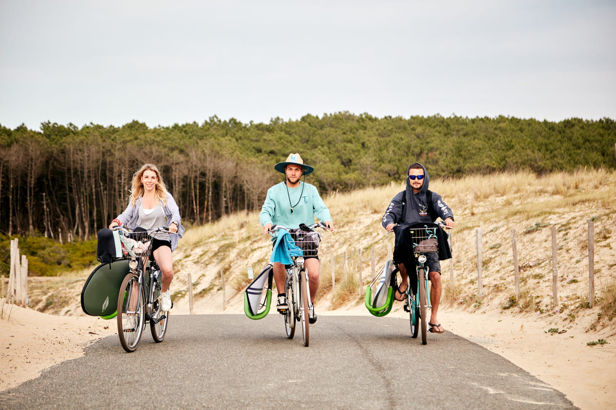 Alquiler de bicicletas y surf en Capbreton