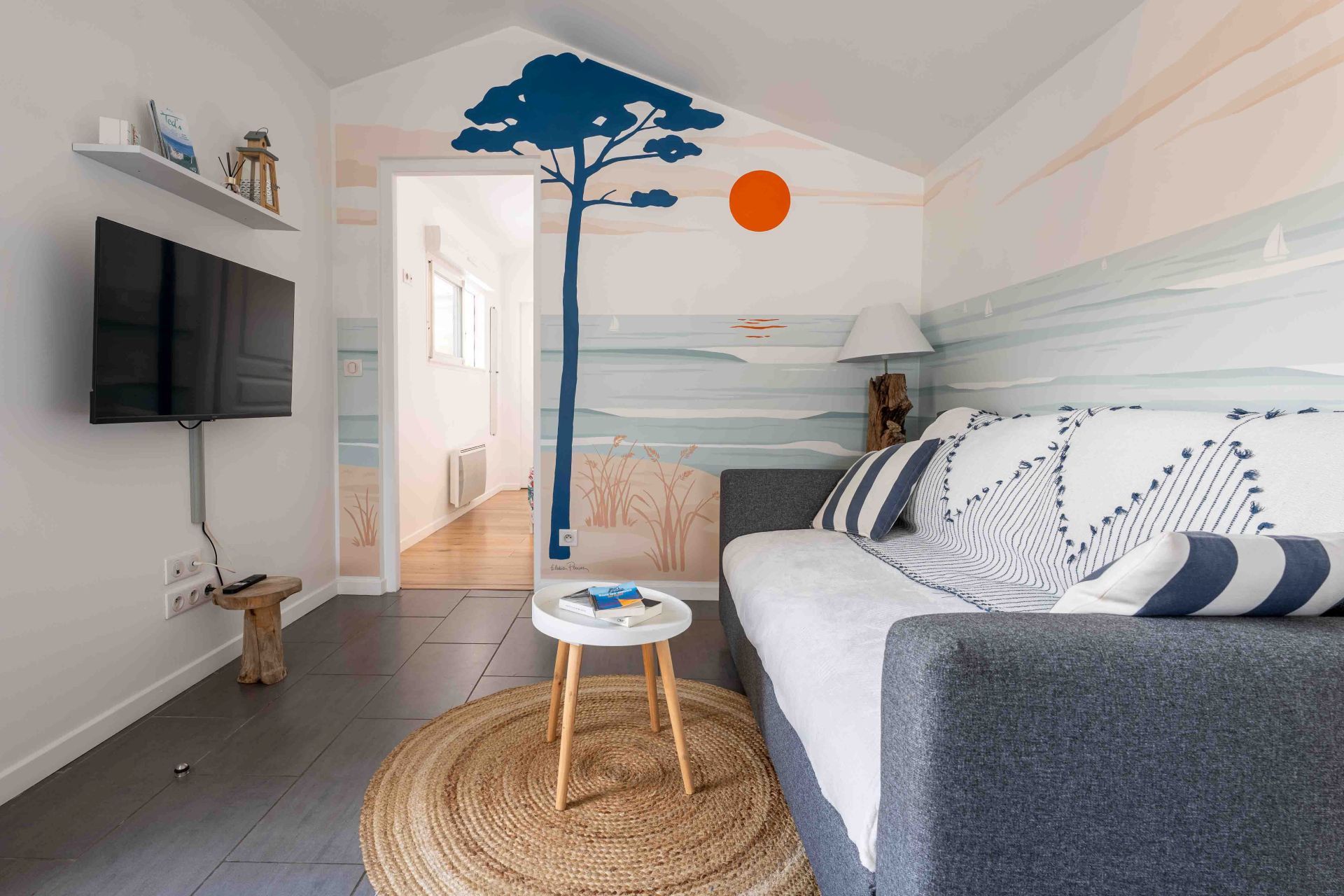 Salon appartement NavyBlue Capbreton